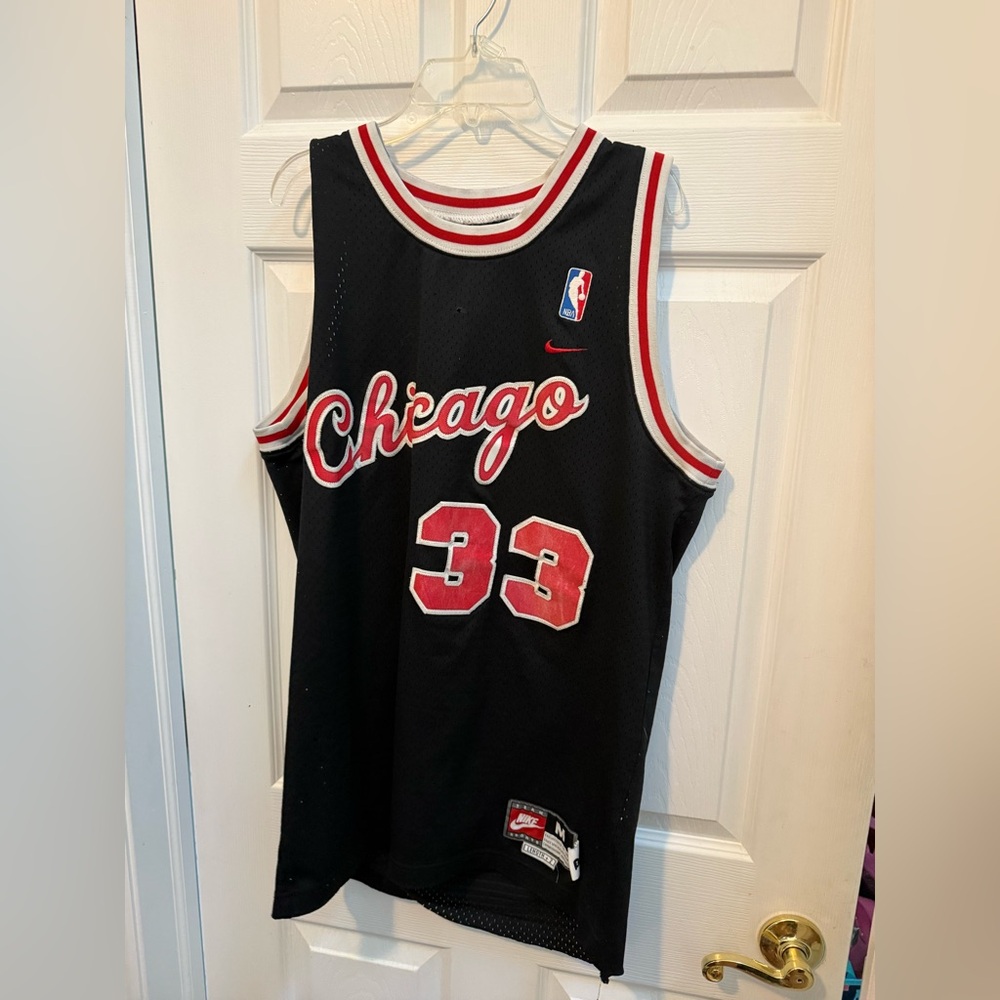 Nike Chicago Bulls Scottie Pippen Classic Basketball Jersey T-Shirt Size M
